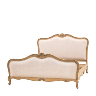 Chic 6' Linen Upholstered Bed Weathered - KC at HOME