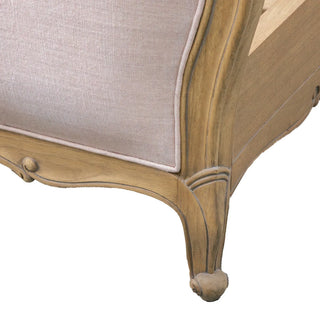 Chic 6' Linen Upholstered Bed Weathered - KC at HOME