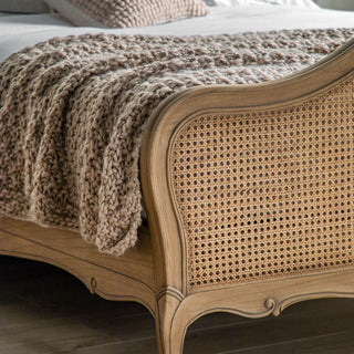 Chic 5' Cane Bed Weathered - KC at HOME