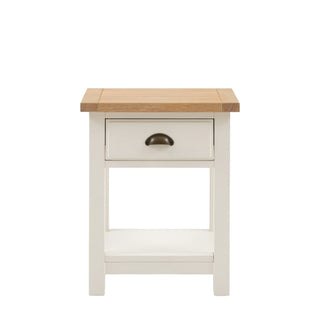 Eton 1 Drawer Bedside White - KC at HOME