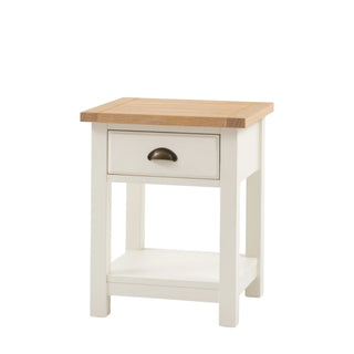 Eton 1 Drawer Bedside White - KC at HOME