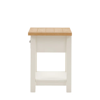 Eton 1 Drawer Bedside White - KC at HOME