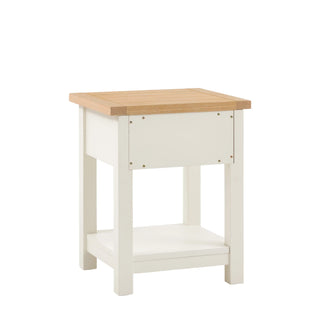 Eton 1 Drawer Bedside White - KC at HOME
