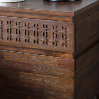 Boho Retreat Bedside 2 Drawer Chest - KC at HOME