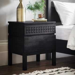 Boho Boutique Bedside 2 Drawer Chest - KC at HOME