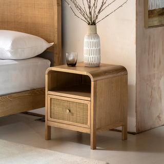 Bibury 1 Drawer Bedside - KC at HOME