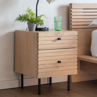 Okayama 2 Drawer Bedside