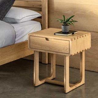 Craft 1 Drawer Bedside Natural - KC at HOME