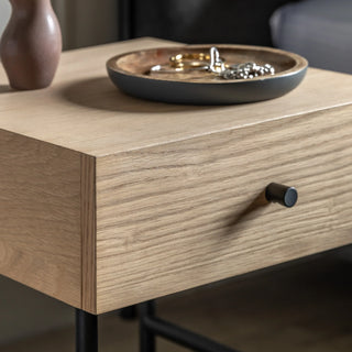 Ashdown 1 Drawer Bedside Natural - KC At Home
