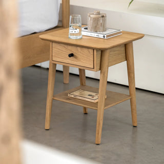 Hatfield 1 Drawer Bedside Natural - KC at HOME