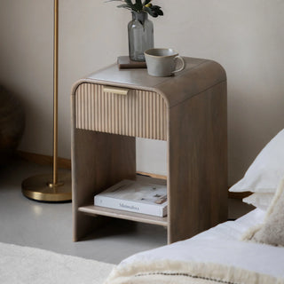 Colonna 1 Drawer Bedside - Slim - KC At Home