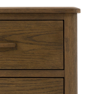 Camden 2 Drawer Bedside Walnut - KC At Home
