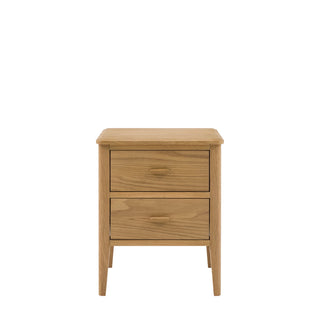 Camden 2 Drawer Bedside Natural - KC At Home