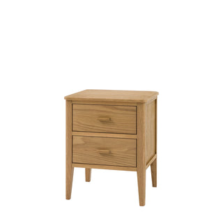 Camden 2 Drawer Bedside Natural - KC At Home