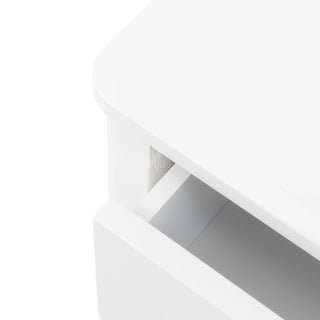 Acton 2 Drawer Bedside White - KC At Home