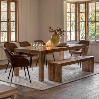 Iowa Dining Bench Natural