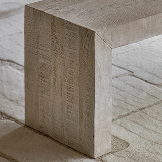 Iowa Dining Bench Whitewash