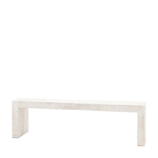 Iowa Dining Bench Whitewash