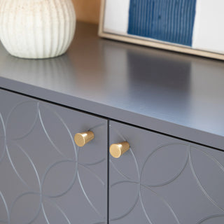 Holbrook 2 Door Cabinet Grey - KC at HOME