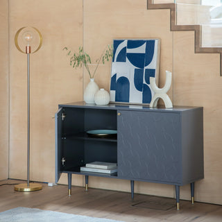 Holbrook 2 Door Cabinet Grey - KC at HOME