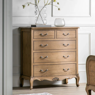 Chic 5 Drawer Chest Weathered - KC at HOME