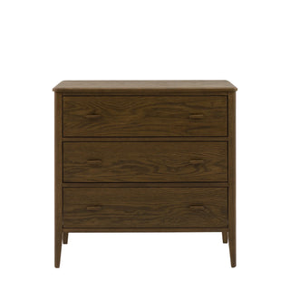 Camden 3 Drawer Chest Walnut - KC At Home