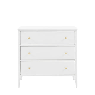 Acton 3 Drawer Chest White - KC at HOME