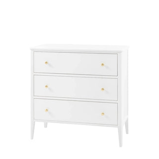 Acton 3 Drawer Chest White - KC at HOME