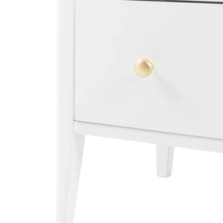 Acton 3 Drawer Chest White - KC at HOME