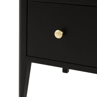 Acton 3 Drawer Chest Black - KC At Home