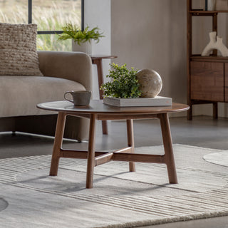 Madrid Round Coffee Table Walnut