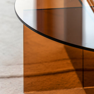 Parioli Glass Coffee Table Bronze