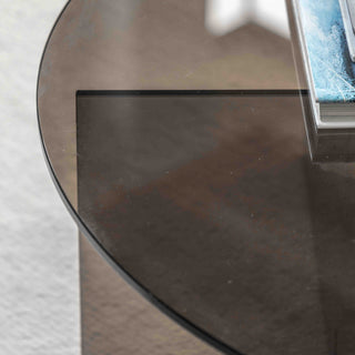 Parioli Glass Coffee Table Charcoal