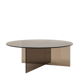 Parioli Glass Coffee Table Charcoal