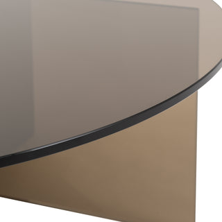 Parioli Glass Coffee Table Charcoal