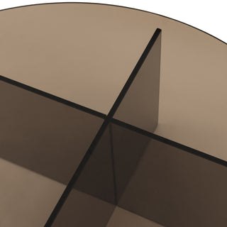 Parioli Glass Coffee Table Charcoal