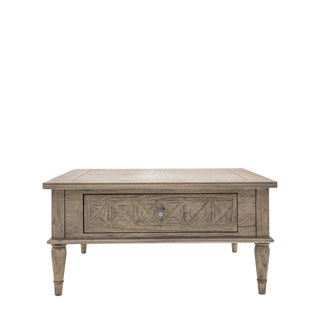 Rustique Square 2 Drawer Coffee Table