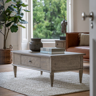 Rustique Push Drawer Coffee Table