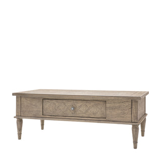 Rustique Push Drawer Coffee Table