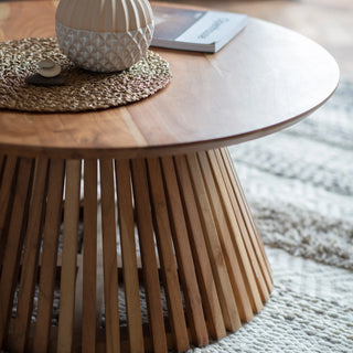 Brookland Slatted Coffee Table - KC at HOME