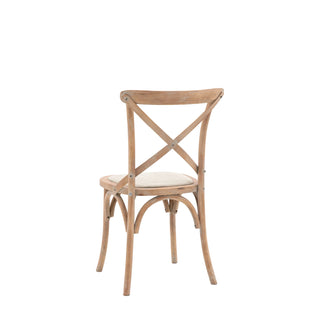Cafe Chair Washed Oak Linen (2 pack) - KC at HOME