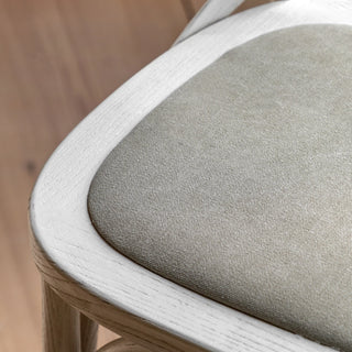 Cafe Chair White Linen (2 pack) - KC at HOME