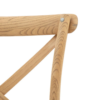 Cafe Chair Oak/Rattan (2 pack) - KC at HOME