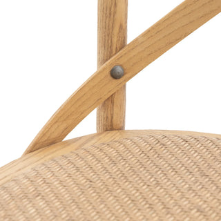 Cafe Chair Oak/Rattan (2 pack) - KC at HOME