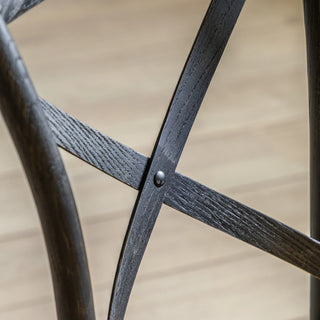 Cafe Chair Black/Rattan (2 pack) - KC at HOME