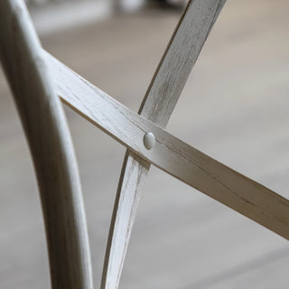 Cafe Chair White/Rattan (2 pack) - KC at HOME