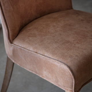Tarnby Chair Brown Leather (Pack of 2)