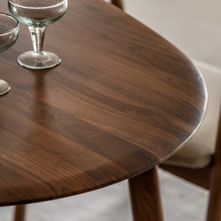 Madrid Oval Dining Table Walnut