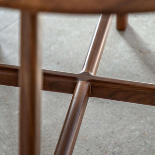 Madrid Round Dining Table Walnut