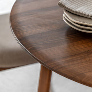 Madrid Round Dining Table Walnut